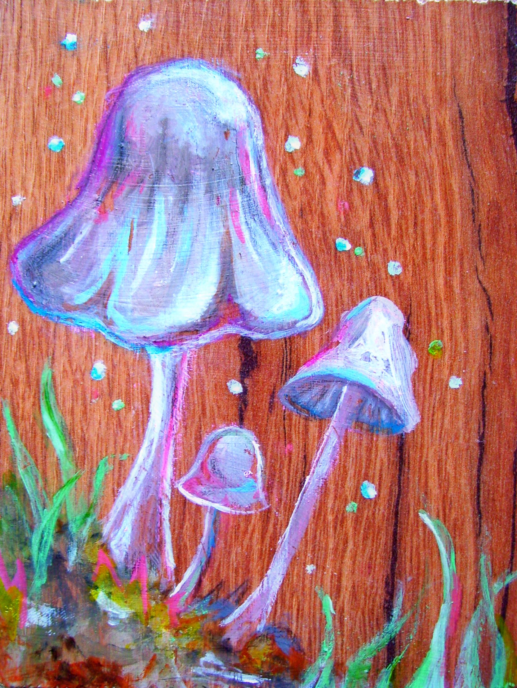 1667x2220 Mushrooms Jniggelart - Shroom Painting