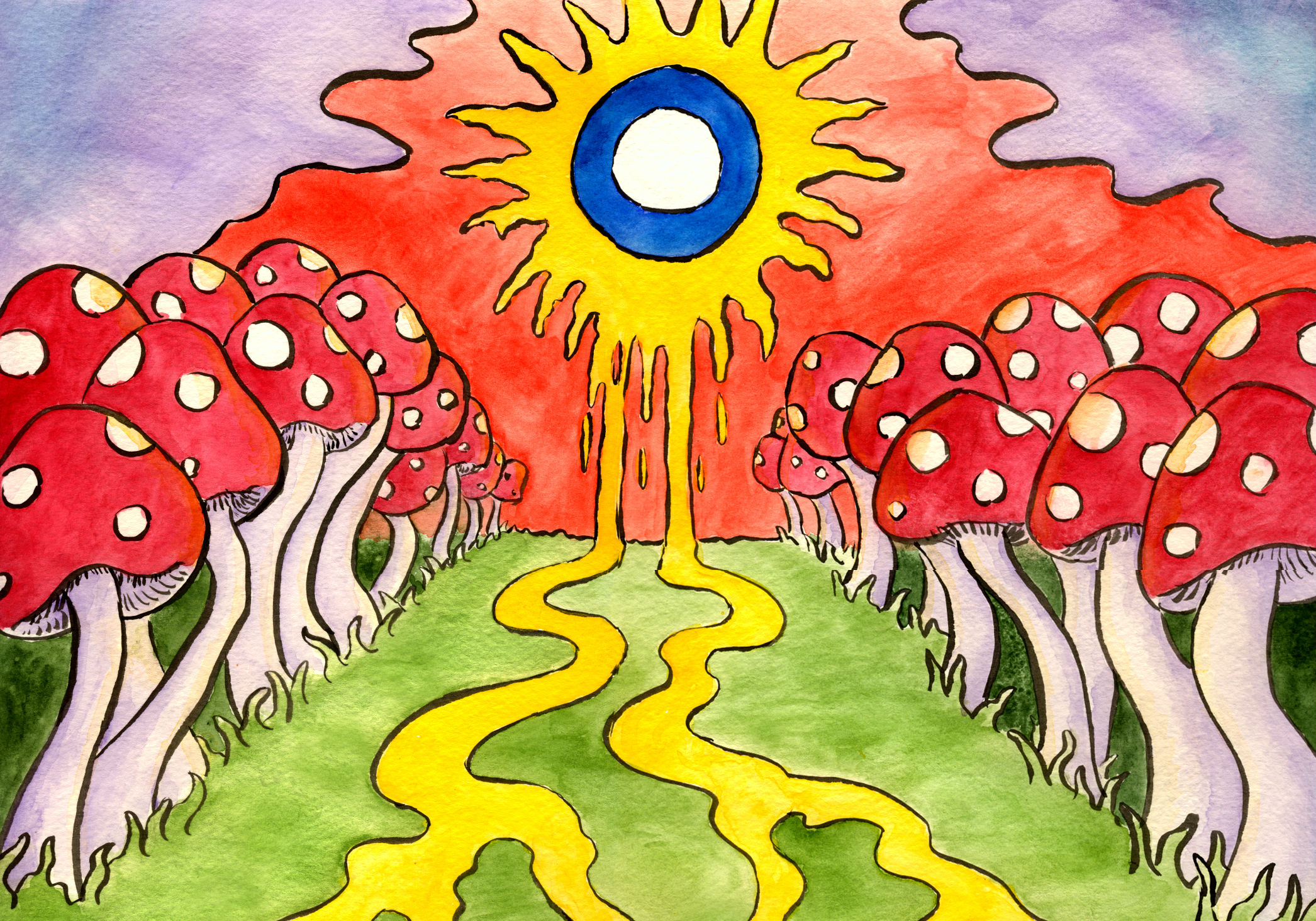 2092x1464 Best Psychedelic Videos To Watch While Tripping (Video) - Shroom Painting