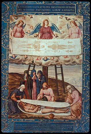 316x465 Young Jesus And Shroud Of Turin Turin And Turin Shroud - Shroud Of Turin Painting