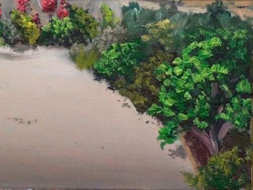 500x376 How To Paint A Tuscan Landscape In Oil Online Art Lessons - Shrub Painting