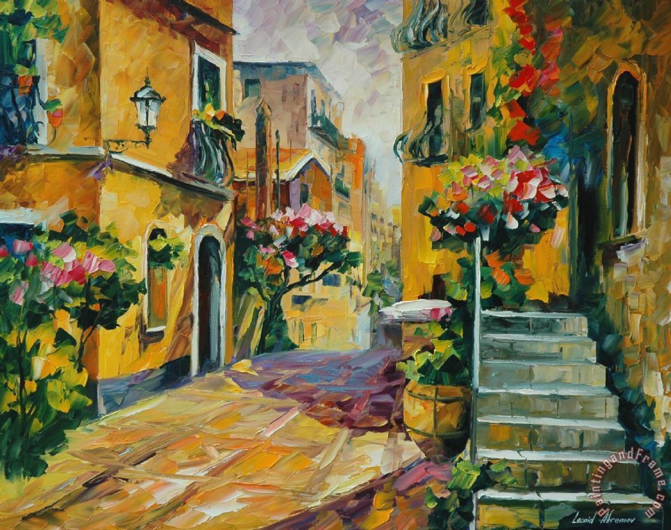 960x759 Leonid Afremov The Sun Of Sicily Painting - Sicily Painting