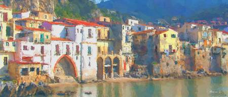450x193 Stunning Artwork For Sale On Fine Art Prints - Sicily Painting