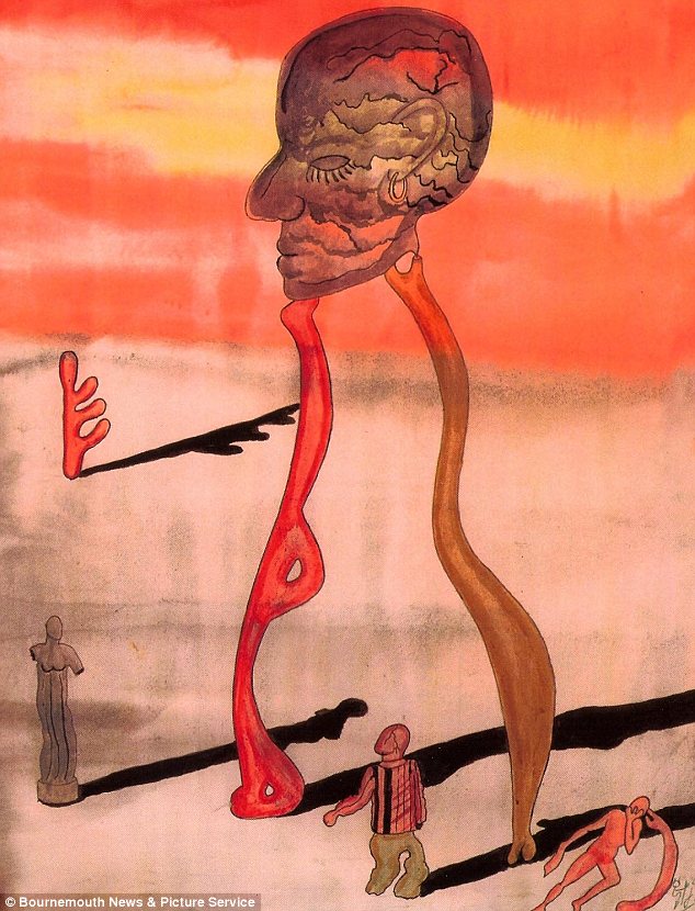 634x830 The Sex Pastels How Punk Icon Sid Vicious Painted Flowers - Sid Vicious Painting