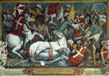 360x251 Great Paintings Of The Order Of St John - Siege Of Malta Painting