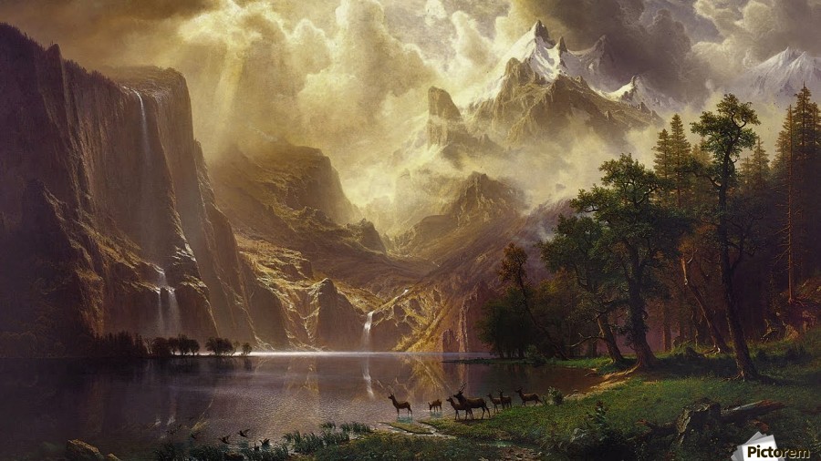 900x506 Among The Sierra Nevada Mountains, California - Sierra Nevada Painting