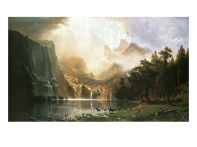 400x300 Among The Sierra Nevada Mountains, California By Albert Bierstadt - Sierra Nevada Painting