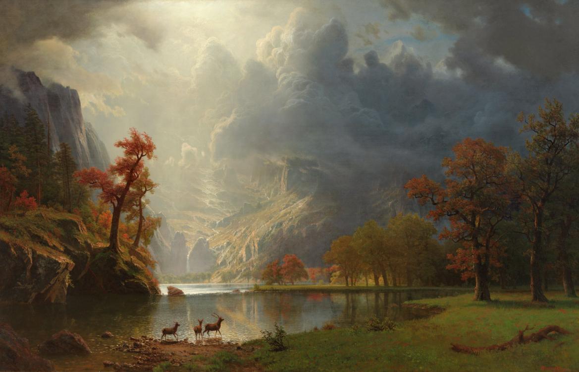 1169x750 Sierra Nevada Morning Albert Bierstadt - Sierra Nevada Painting