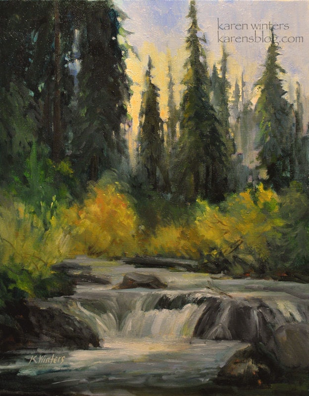 624x800 Sierra Seasons - Sierra Nevada Painting
