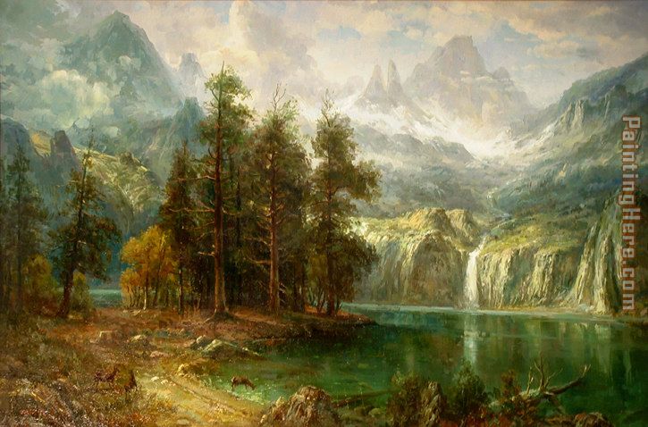 725x478 Albert Bierstadt Sierra Nevada Painting Anysize 50% Off - Sierra Nevada Painting