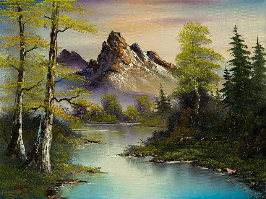 900x674 Bob Ross Paintings Fine Art America - Signed Bob Ross Painting