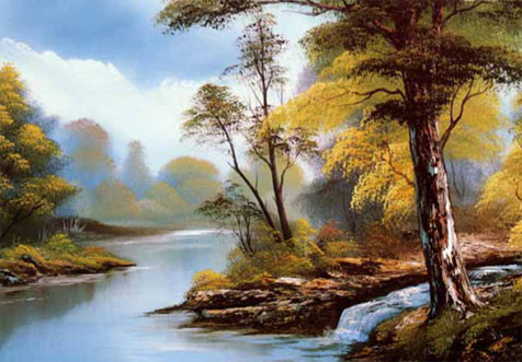 476x331 What Do You Think Of Bob Ross [Archive] - Signed Bob Ross Painting