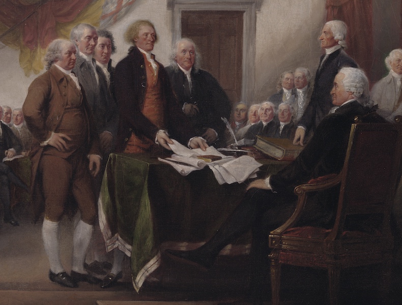 790x600 Declaration Of Independence Signing Painting John Trumbull - Signing Of Declaration Painting