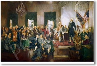 380x257 Posterenvy - Signing Of The Constitution Painting