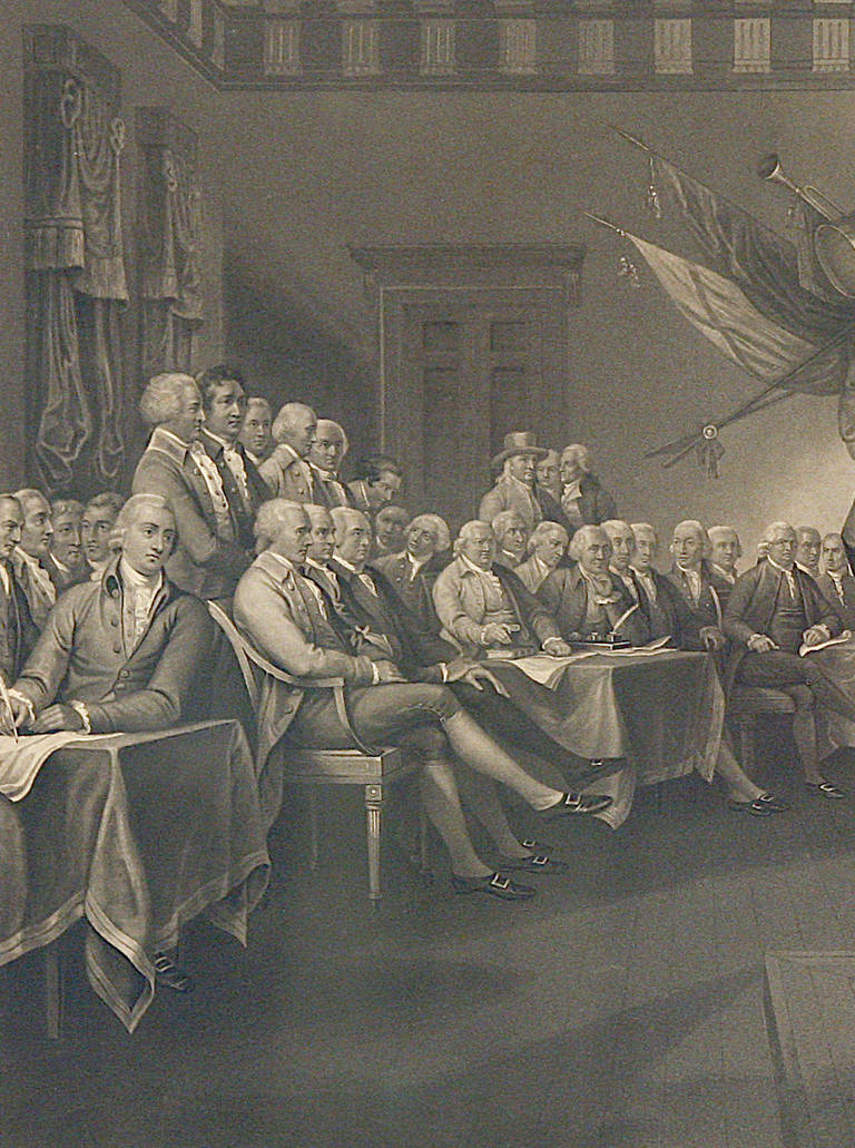 768x1031 John Trumbull - Signing Of The Declaration Of Independence Painting