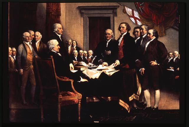 640x430 The Illusion Of Independence Three Worlds One Vision - Signing Of The Declaration Of Independence Painting