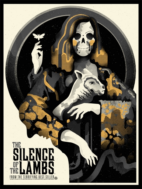 467x620 Alternative Film Posters - Silence Of The Lambs Painting