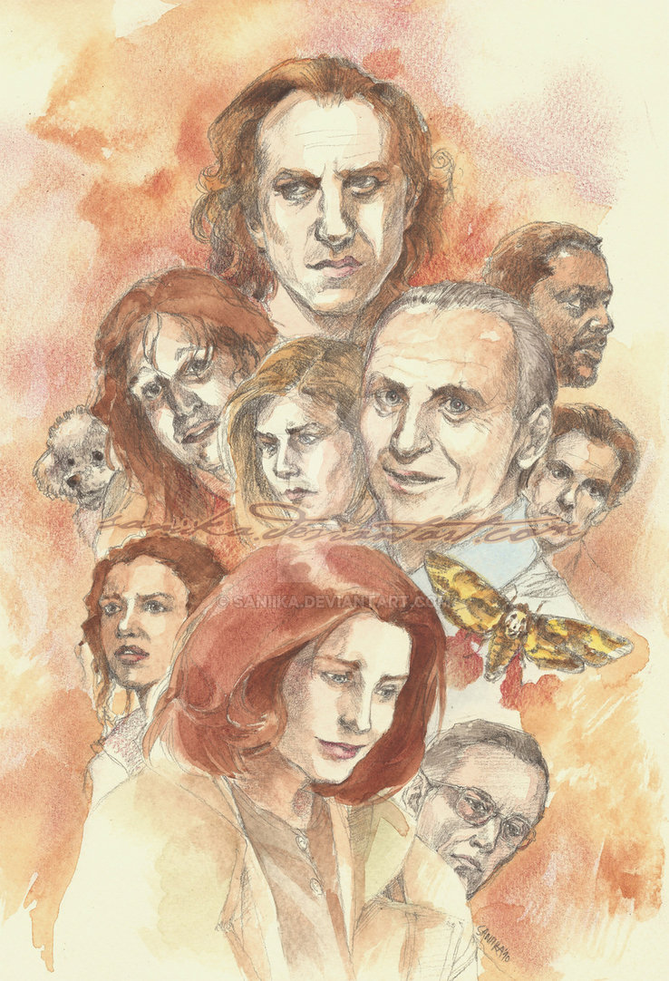 738x1082 Silence Of The Lambs By Saniika - Silence Of The Lambs Painting