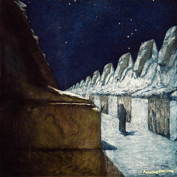 749x750 Path Of Silence Artwork By Frantisek Kupka Oil Painting Amp Art - Silence Painting