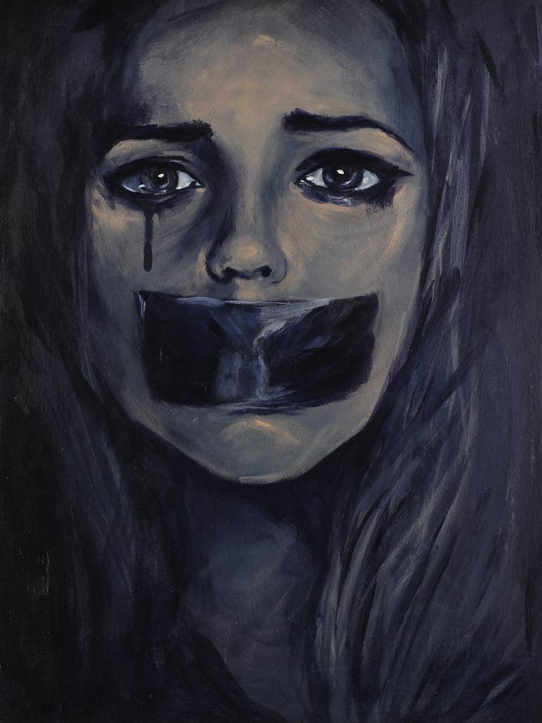 770x1027 Saatchi Art Silence Painting By Sara Riches - Silence Painting