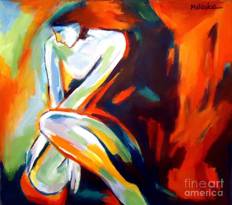 900x793 The Power Of Silence Painting By Helena Wierzbicki - Silence Painting