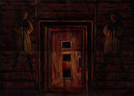 570x409 Silent Hill 1 Painting Of A Door Inspired Oil Painting - Silent Hill Painting