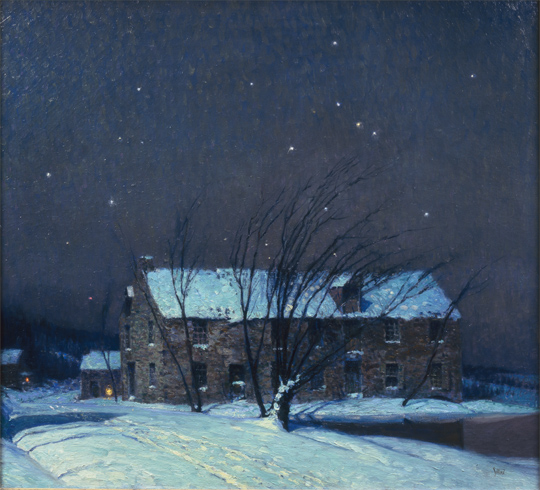 540x490 The Painterly Voice George Sotter Silent Night - Silent Night Painting