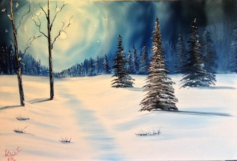 800x545 Russell Collins Art - Silent Night Painting