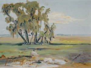 300x224 Vintage Signed Framed Painting Ca Listed Fh Cutting Silicon Valley - Silicon Valley Painting