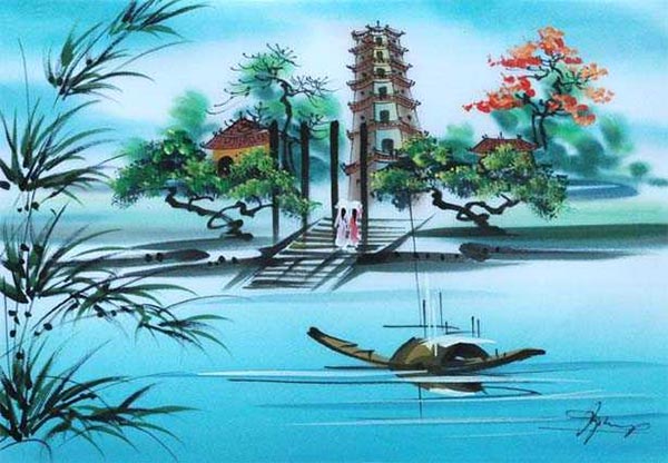 600x416 Vietnamese Silk Painting - Silk Painting Artists