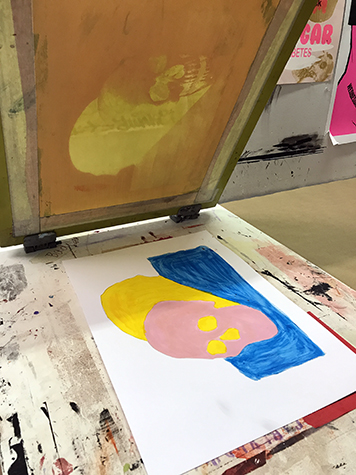 356x475 Lesson 4 Underpainting And Photographic Silkscreen Printing - Silk Screen Painting