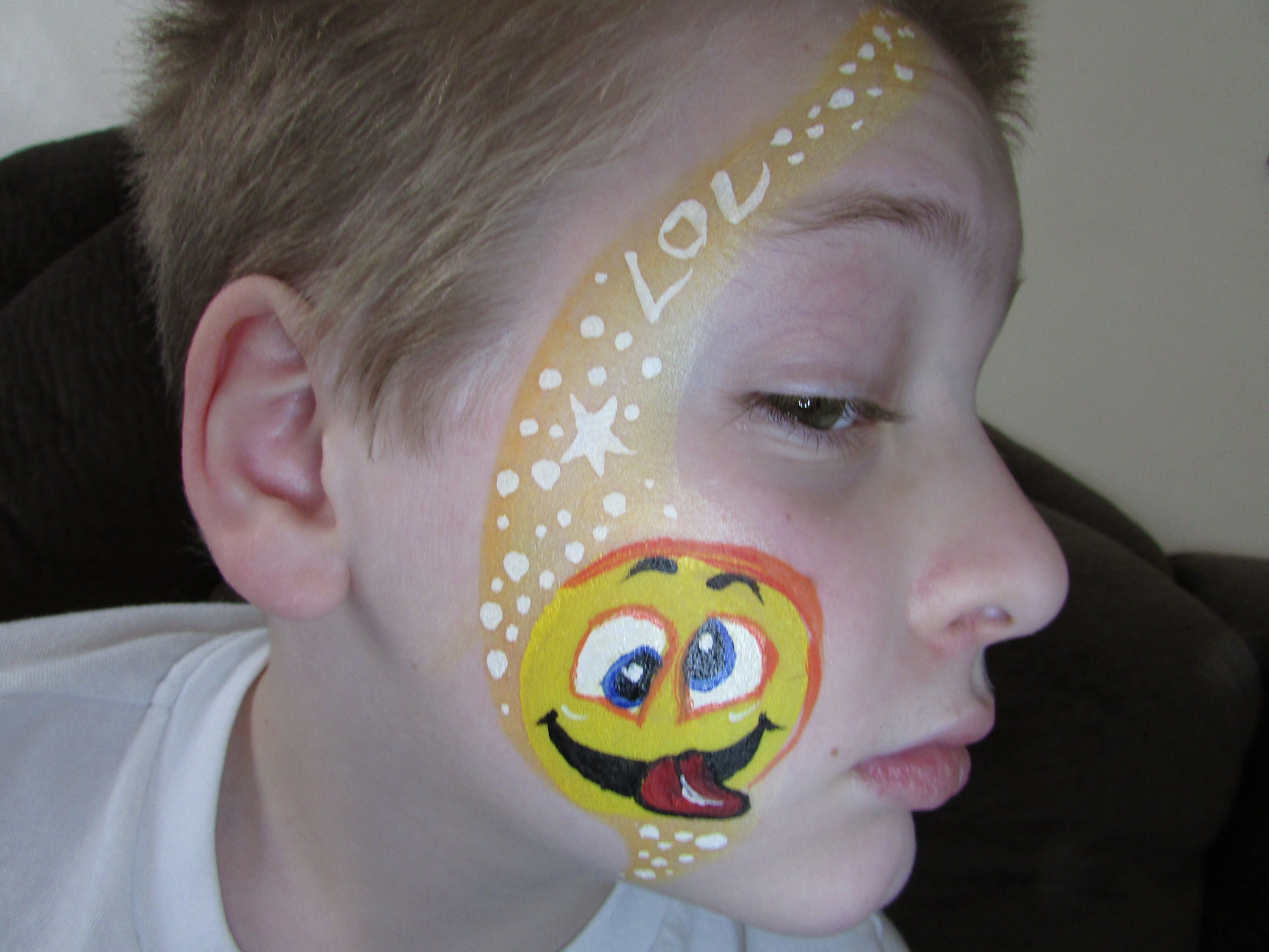 4608x3456 Silly Face Emoji Face Painting. By Creative Fun Faces. Www - Silly Face Painting