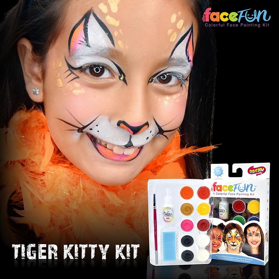 900x900 Alice In Wonderland Halloween Costume Face Paint Kit Fxcosplay - Silly Face Painting