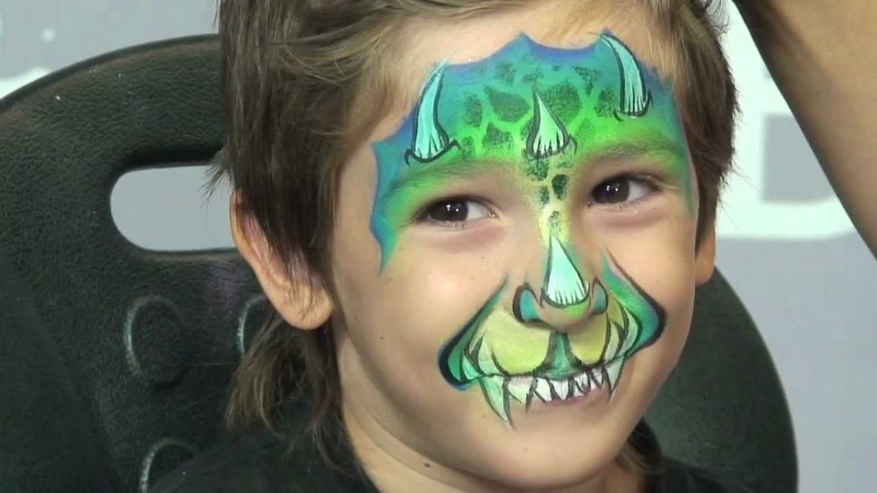 1280x720 Dragontales' Face Painting Design - Silly Face Painting