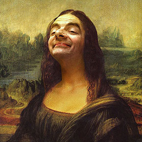 290x290 Funny Celebrity Face Mash Ups Inspired By Their Names - Silly Painting