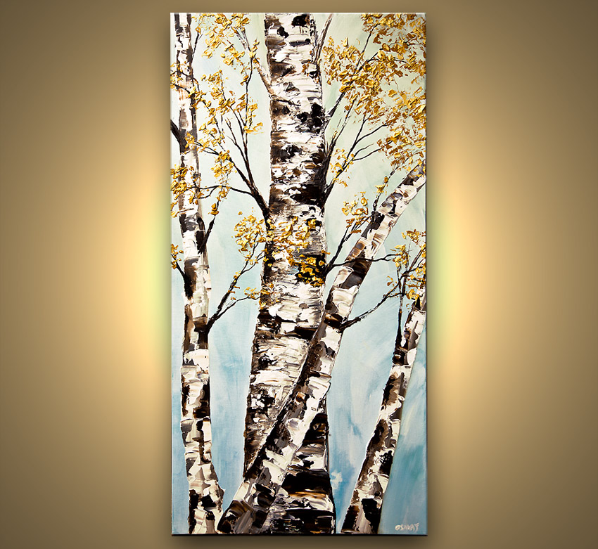 850x781 Painting - Silver Birch Painting