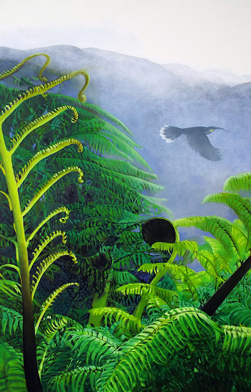 512x800 Original New Zealand Paintings - Silver Fern Painting