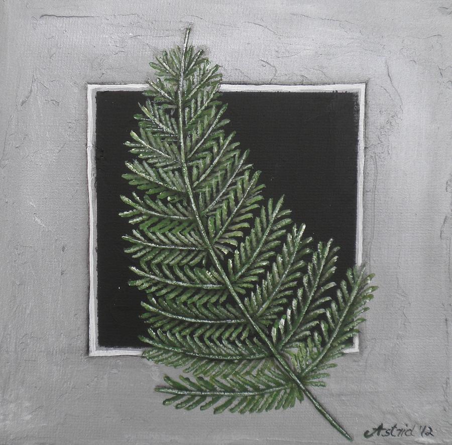 900x887 Silver Fern Painting By Astrid Rosemergy - Silver Fern Painting
