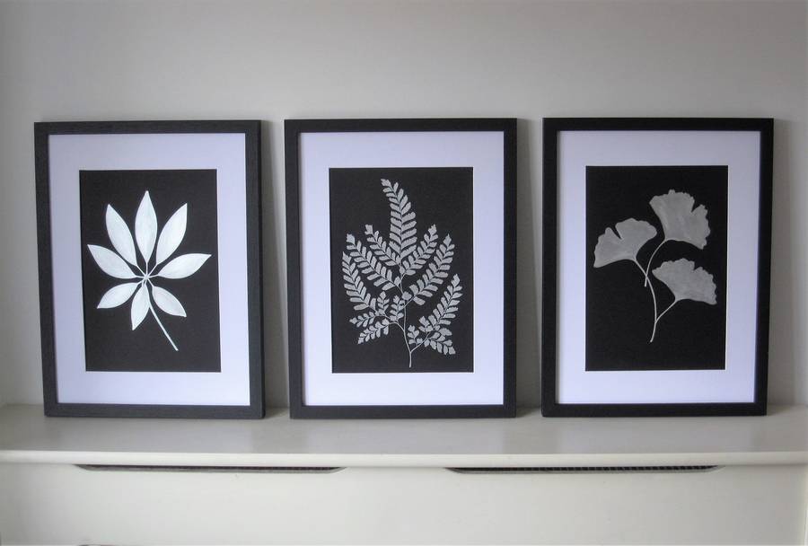 900x608 Framed Silver Fern Painting By Edwina Cooper Designs - Silver Fern Painting