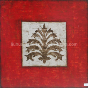 300x300 China New Design Handmade Silver Foil Flower Oil Painting (Lh - Silver Foil Painting