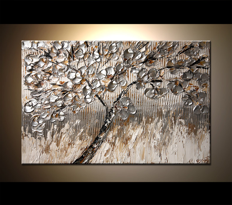 788x698 Painting - Silver Leaf Painting