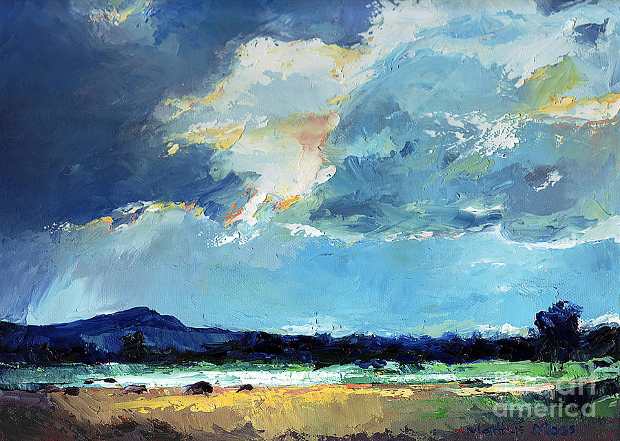 900x640 Silver Lining Painting By Matthys Moss - Silver Lining Painting