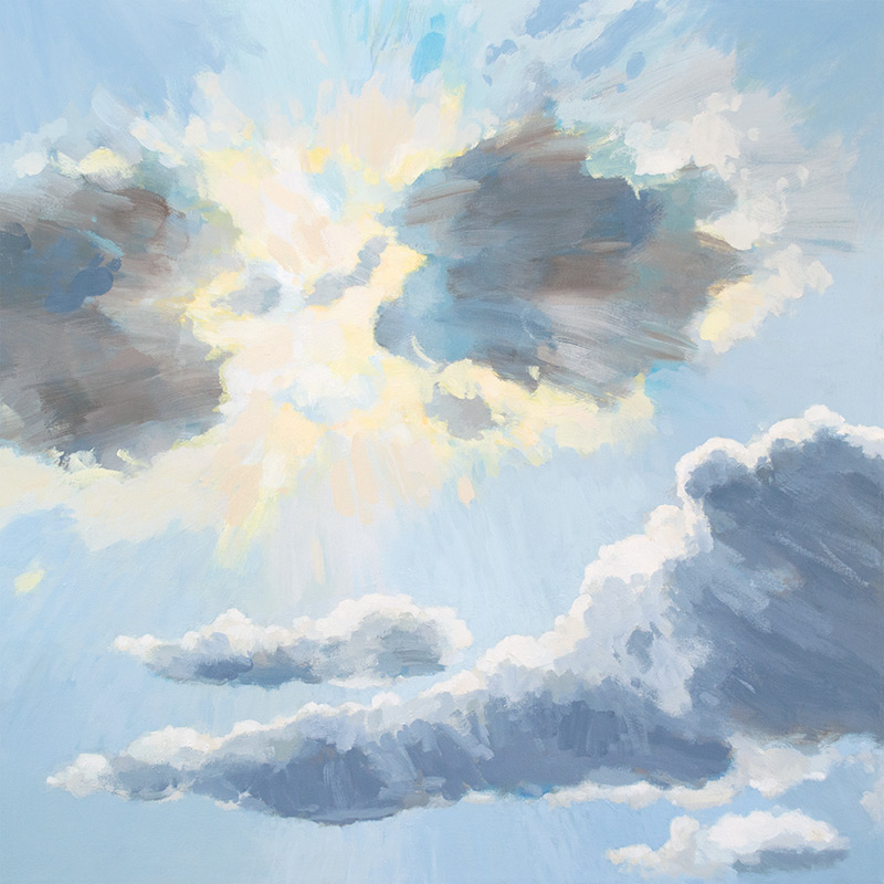 800x800 Available Paintings - Silver Lining Painting