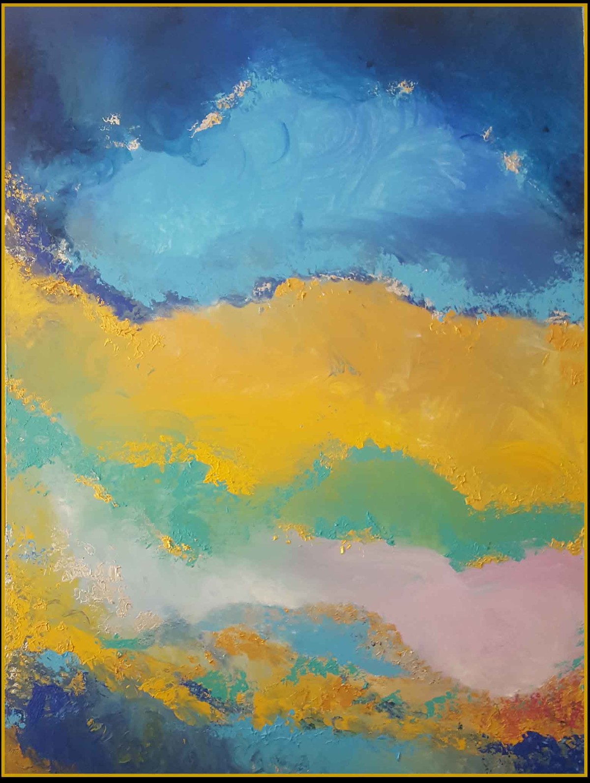 1200x1592 The Silver Lining By Artist Taru Shikha Abstract, Painting - Silver Lining Painting