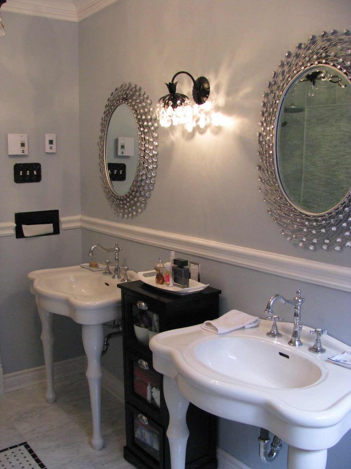 1200x1600 Remodelaholic Gorgeous Complete Bathroom Transformation Gut - Silver Moonlight Painting