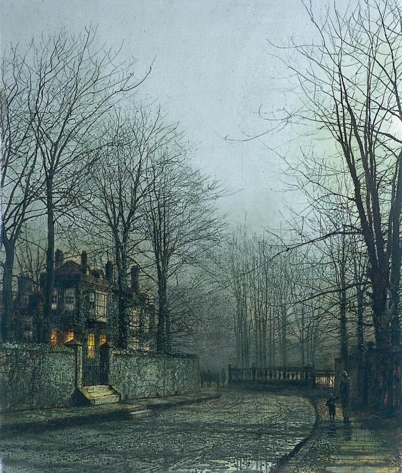 802x944 Silver Moonlight By John Atkinson Grimshaw, Date Painted 1886 - Silver Moonlight Painting