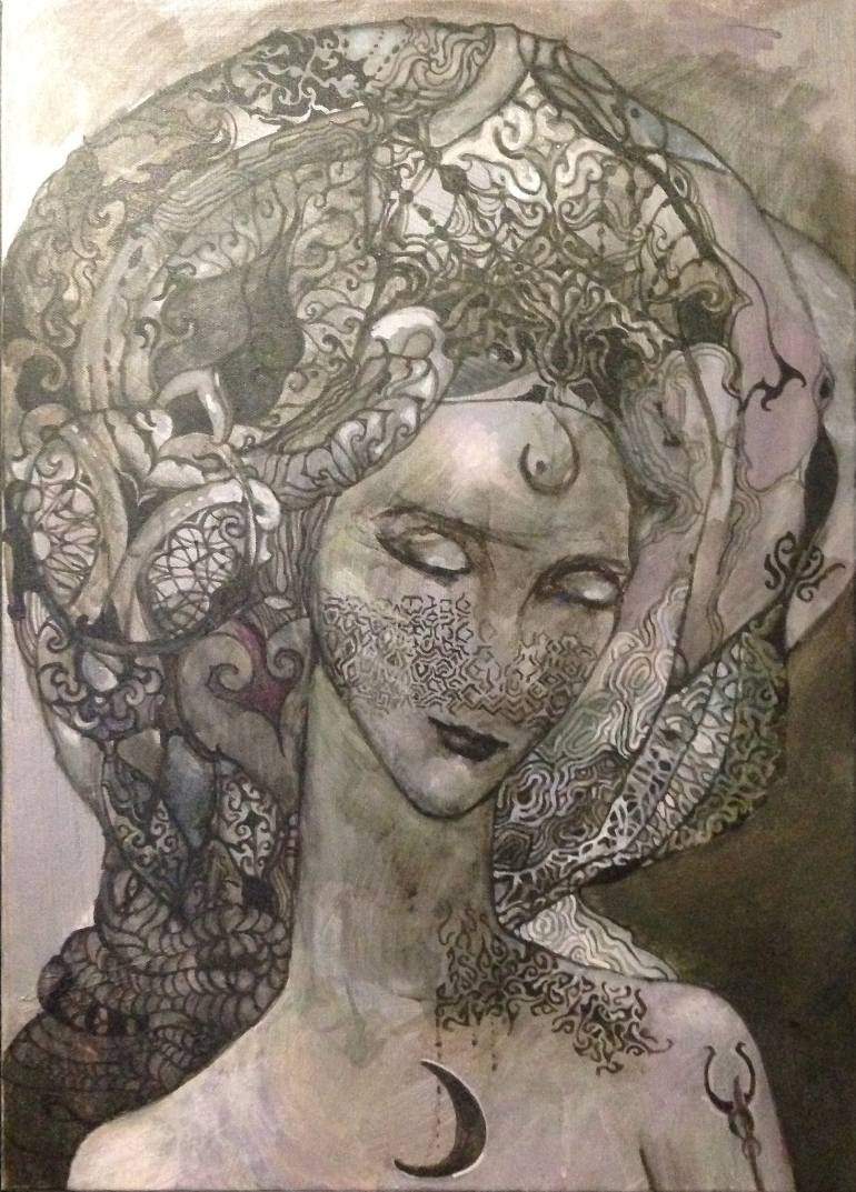 770x1073 Saatchi Art Silver Painting By Olga Zelinskaya - Silver Painting