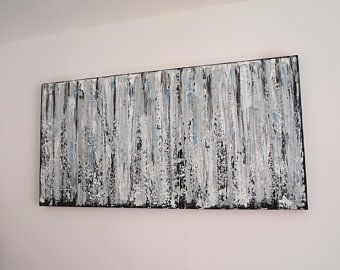 340x270 Silver Painting Etsy - Silver Painting