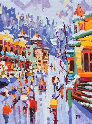 297x400 Winter Villages - Silver Star Painting