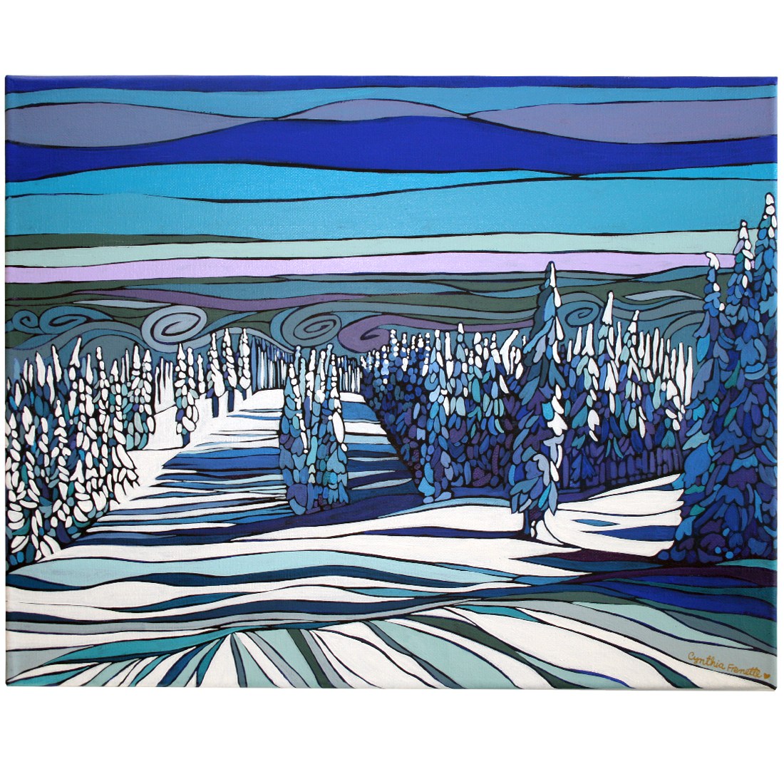 1100x1100 Paintings - Silver Star Painting