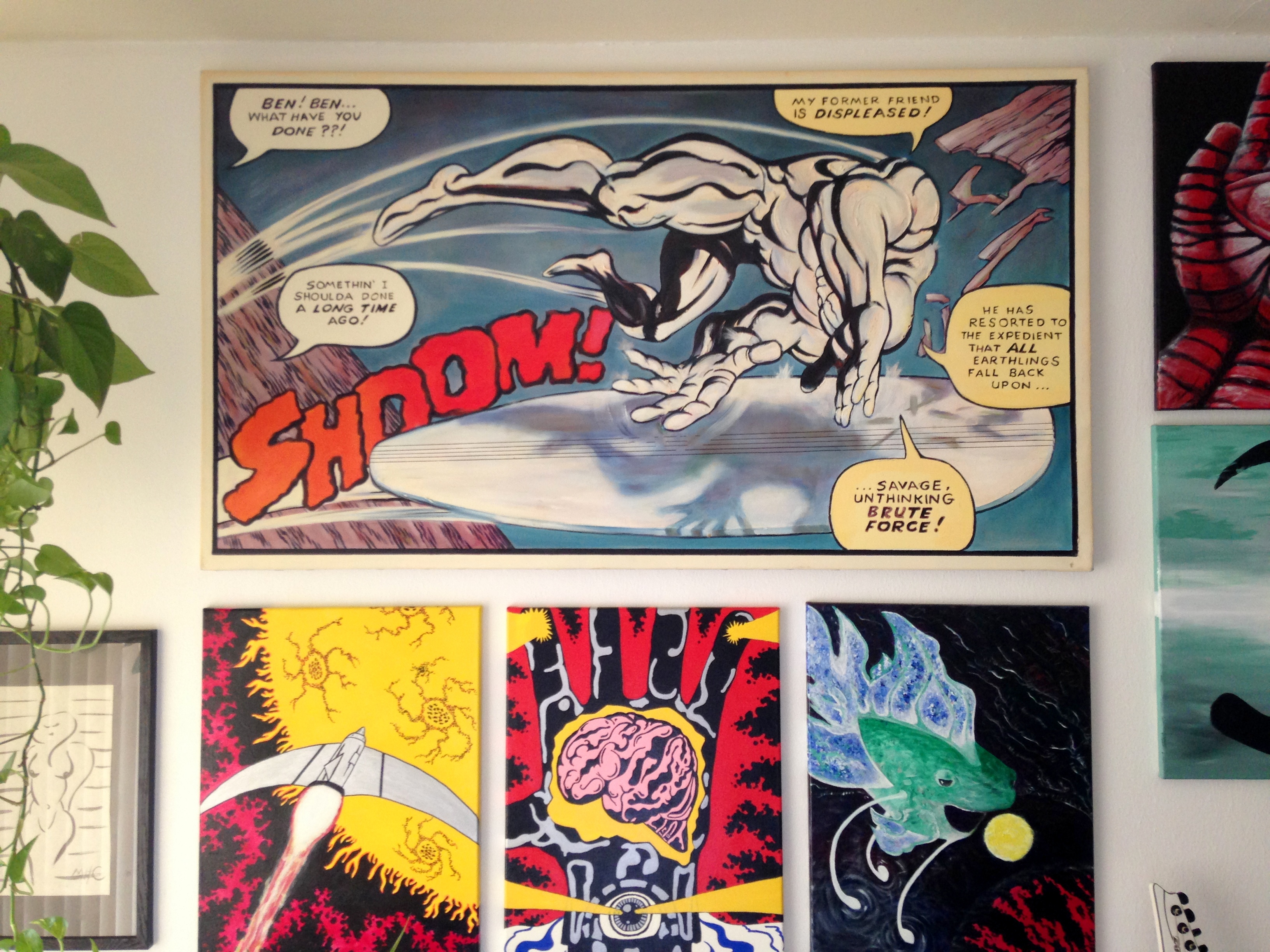 3264x2448 Iain's Silver Surfer Painting Mars Will Send No More - Silver Surfer Painting